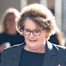 Angela Jones-Blayney arriving at the ICAC office on Monday.