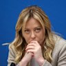 Italian PM Giorgia Meloni.