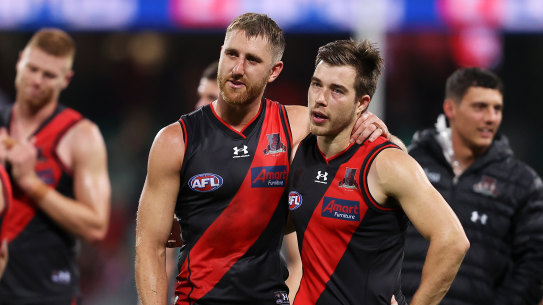 Dyson Heppell and Zach Merrett laid one tackle between them.