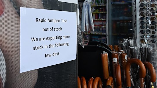 Rapid antigen tests continue to be in high demand across Australia.