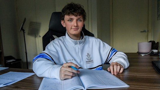 Year 12 student Frank Bevacqua, is happy to be returning to the classroom on Friday.