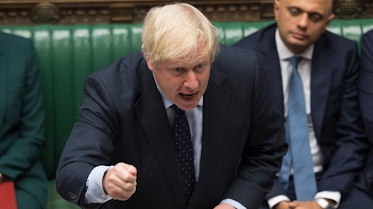 Britain's Prime Minister Boris Johnson speaks in the House of Commons on Tuesday.