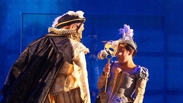 John Shearman and Miela Anich in Much Ado About Nothing at MTC.