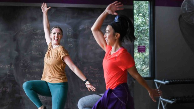 Step fitness instructor Alycia Mustafa with Tori Huynh are high intensity cardio workouts.