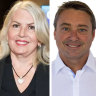Former Liberal councillors Karina Page, Stuart Sprott and Georgia Ryburn.