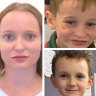 Missing family thought to be destined for Queensland