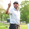 United States club professional Michael Block will head to the Australian Open and (inset) basketball legend Michael Jordan.
