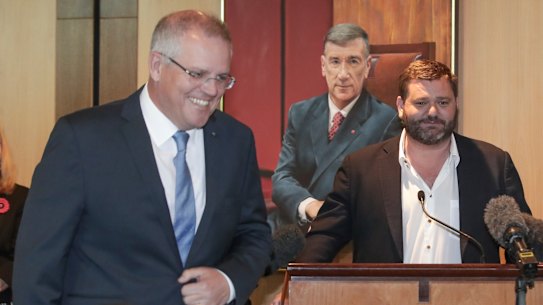 Sky News presenter Paul Murray was supposed to be MC at Scott Morrison’s farewell dinner