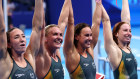 Australia’s gold medal-winning women’s 4x200m relay team.