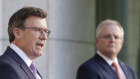 Alan Tudge with Prime Minister Scott Morrison. 