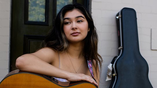 Sydney musician and busker Shirina Holmatova