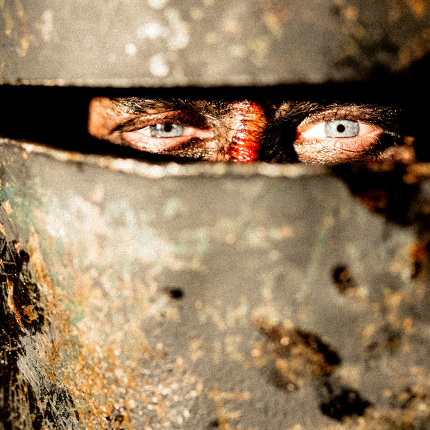 British actor George MacKay as Ned Kelly in True History of the Kelly Gang.