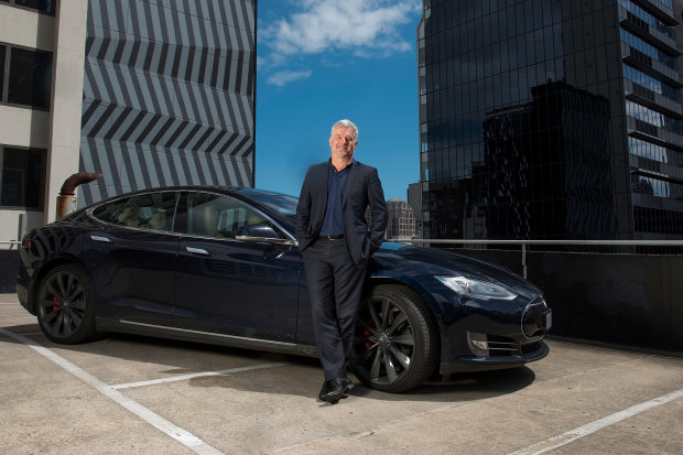 Mark Tipping, president of the Tesla Owners Club of Australia, says that when he bought his first Tesla, 
“I was a car nut, not a greenie.” 