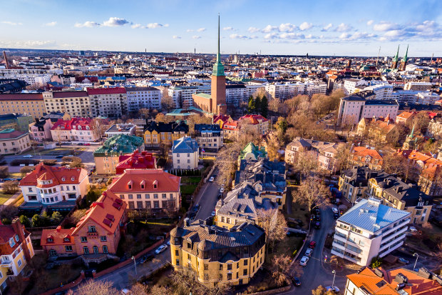 Helsinki and its old town.