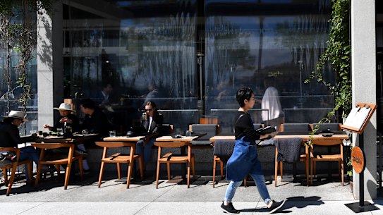 The Zushi restaurant in Barangaroo which is part of the precinct for sale.