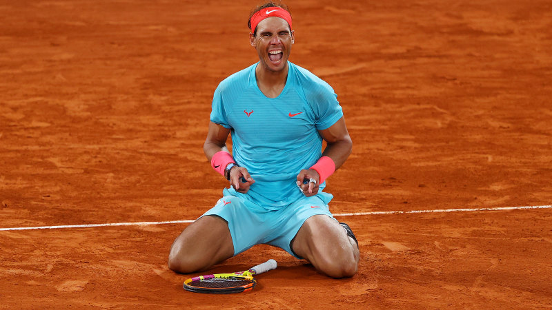 French Open Rafa Nadal Stuns Noval Djokovic To Equal Roger Federer S Grand Slam Record