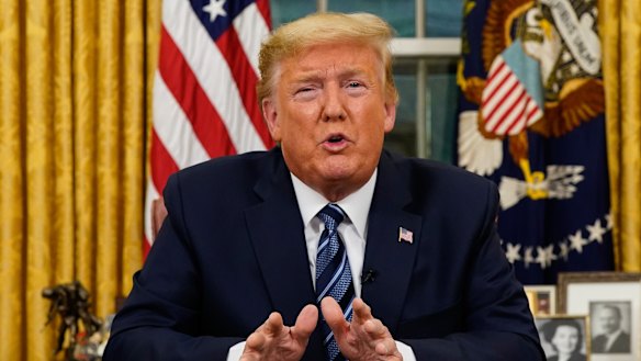 Donald Trump's national address on the coronavirus failed to calm the markets. 