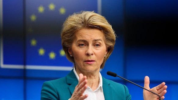 Shutting borders: European Commission President Ursula von der Leyen.