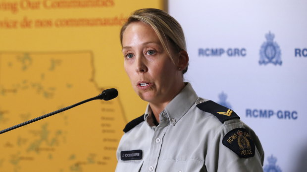 Royal Canadian Mounted Police Corporal Julie Courchaine.