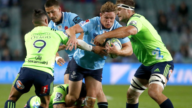 Home ground: 13,000 came to watch the Waratahs break the drought against New Zealand teams.