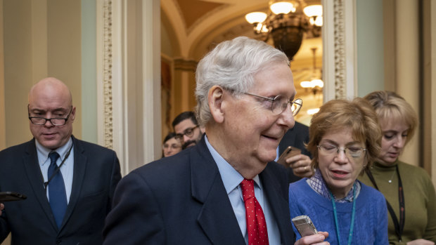 Senate majority leader Mitch McConnell appears to have foiled the Democrats' plans to call new witnesses.