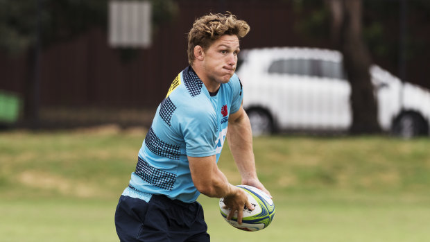 Waratahs captain Michael Hooper is pumped to face the Reds. 