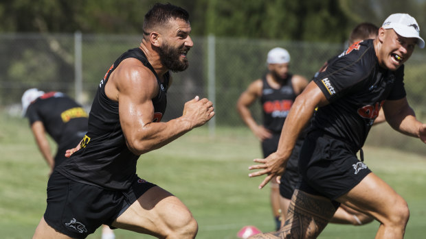 Full of running: Josh Mansour is primed for his opening-round battle with Blake Ferguson in the west.