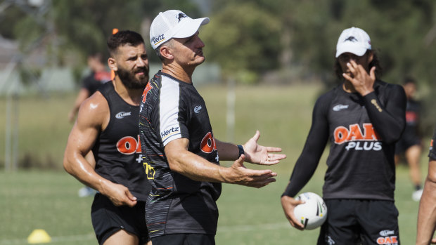 Heat is on: Ivan Cleary will need to get Penrith's focus back on football.