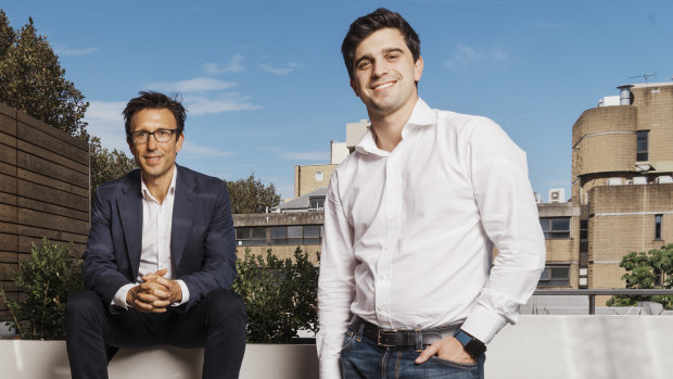 Afterpay co-founders Anthony Eisen (left) and Nick Molnar.