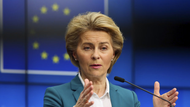 Concerned: European Commission President Ursula von der Leyen.