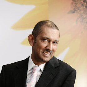 Arun Abey of Walsh Bay Partners has front row seats to Sydney Harbour.