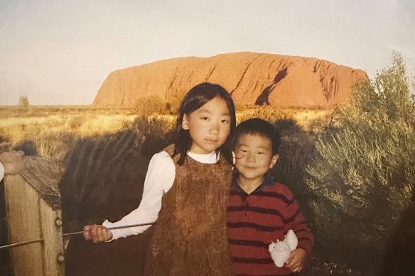 My brother and I grew up bilingual but with noticeably Australian accents.