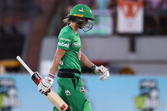 The Stars struggled with the bat, including captain Meg Lanning.