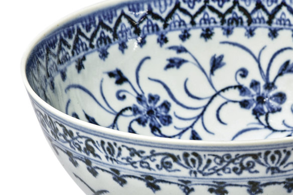 A close-up of the bowl 