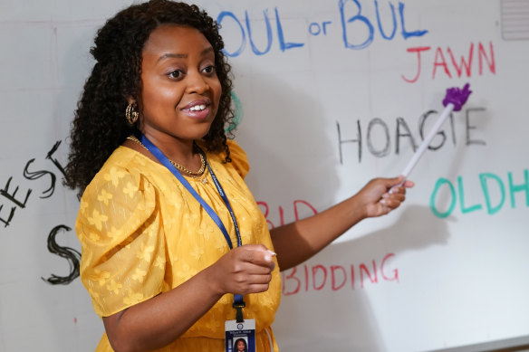 Confidante and counsellor: Quinta Brunson as the lovable second-grade teacher Janine Teagues in Abbott Elementary.