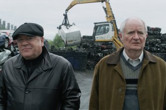 Ray Winstone (left) and Jim Broadbent star in the movie, which is directed by James Marsh.