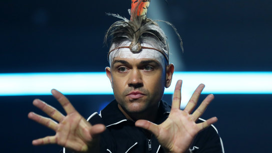 Mitch Tambo during a media call for Eurovision Australia Decides on the Gold Coast in February 2020, before COVID-19 hit.