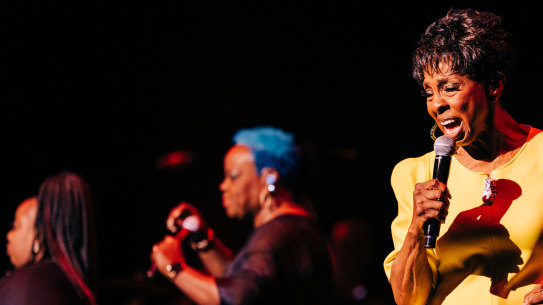 “I’m having too much fun, I’m supposed to be working,” Gladys Knight told the Sydney crowd on Saturday night.