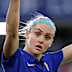 Ellie Carpenter of Chelsea gestures to the crowd.