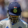 Virat Kohli departs the MCG on Monday, caught in the cordon again.