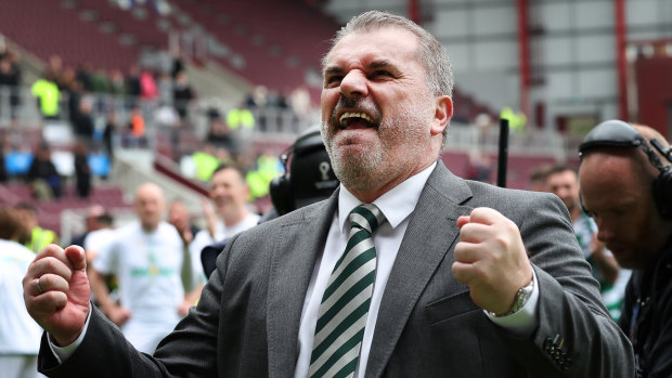 ‘Another wonderful day’: Postecoglou one step away from treble after Celtic title triumph
