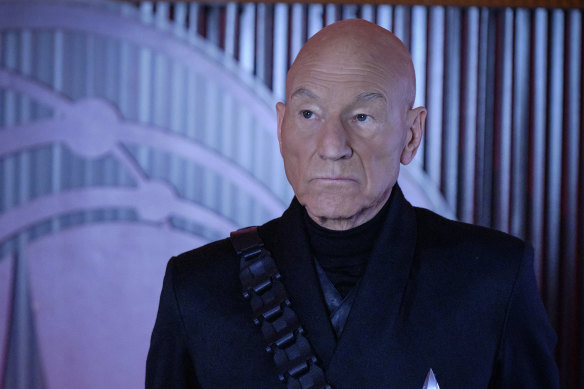 Patrick Stewart as Jean-Luc Picard. He wonders if Charles III is a ‘Treky’.