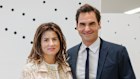 Mirka and Roger Federer attend a watch show in Geneva.