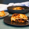 Lasagne with slow-cooked sausage ragu.