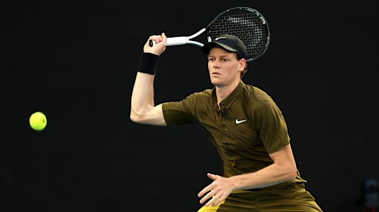 Jannik Sinner had an easy night at the office to start his Australian Open campaign.