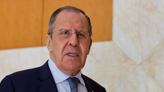 Russian Foreign Minister Sergey Lavrov.