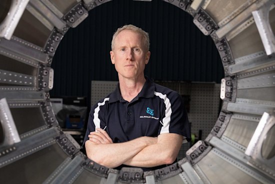 Adam Gilmour, co-founder & CEO at Gilmour Space Technologies south of Brisbane.