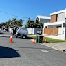 Crime scene on Napalle Street in Warana on the Sunshine Coast. 
