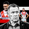 The Red V roster woes: Valentine Holmes, Shane Flanagan and Ben Hunt.
