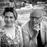 Former scientist Elena Zhukova with Rupert Murdoch last August.